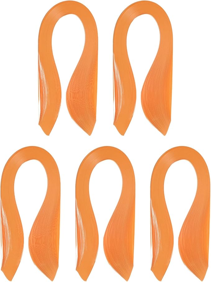 PATIKIL 600pcs Quilling Strips Paper 1/8"(3mm) 39cm Origami Paper Quilling Strip for Art DIY Hand Craft Christmas, Orange