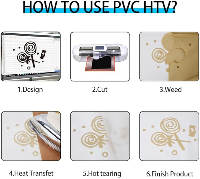 guangyintong Soil Golden Heat Transfer Vinyl HTV Rolls, 12" x 8ft Soil Golden Iron on Vinyl for T-Shirts Glossy Surface HTV Vinyl for All Cutter Machines Easy to Cut & Weed for Heat Vinyl Design