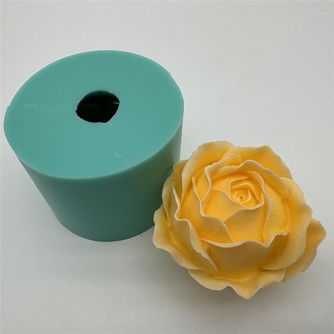 3D Rose Flower Soap Candle Wax Mold Resin Epoxy Decorated Craft Silicone Molds Chocolate Mousse Cake Mould