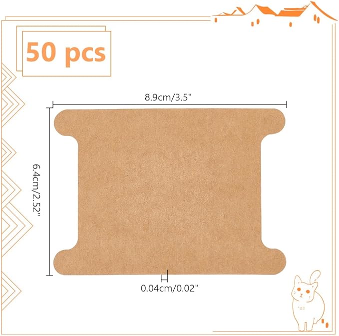 PH PandaHall 50pcs Ribbon Storage Ribbon Spools Organizer Embroidery Floss Bibbon for Thread Holder Empty Cardboard Yarn Bobbin for Cotton Thread Cross Stitch Craft DIY Sewing 3.5x2.5 Inch