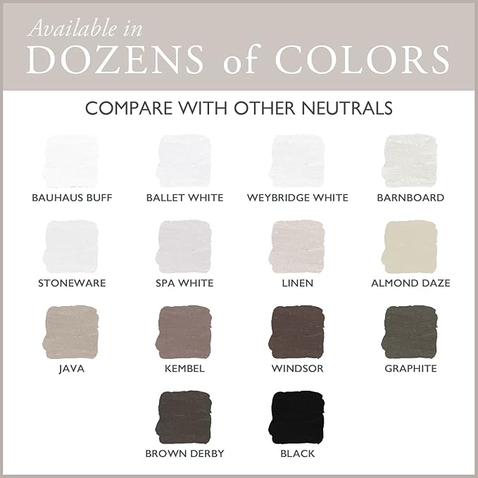 AMY HOWARD AT HOME Chalk-Based One Step Paint for Furniture, Cabinetry, Decor, Finish, and More | No Stripping, Sanding, or Priming | Ultra-Light Base | 16 Ounce | Almond Daze