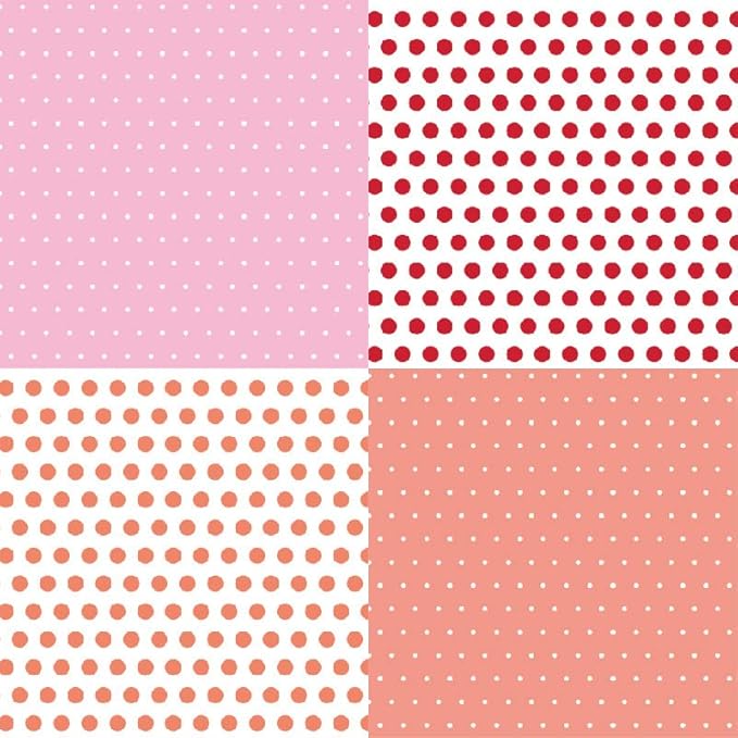 Pattern Paper Pad 6x6 - Spring Summer Brights Basics Spots Scrapbooking Card Making Craft, Single-Sided Scrapbook Premium Paper Collection, Cute Origami Paper Decoration Supplies – 24pcs