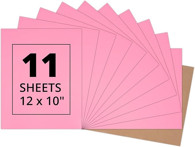 HTVRONT Pink HTV Heat Transfer Vinyl Bundle: 11 Pack 12" x 10" Iron on Vinyl for T-Shirt, Heat Transfer Vinyl for Silhouette Cameo or Heat Press Machine