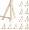 Kinlink 9 Inch Tall Wood Easels for Display Set of 12, Display Easel Tabletop, Painting Easel Stand for Artist Students