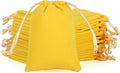 Velvet Drawstring Jewelry Bag, 50Pcs Yellow Coin Pouch, 3x4 Dice Bag, for Wrapping Halloween Party Favors or Gifts for Friends, Small Bussiness, Resin Runes, Chains, Customers