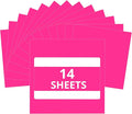 HTVRONT Pink Permanent Vinyl for Cutting Machine - 14 Pack Hot Pink Glossy,12 ” x 12 ” Adhesive Sheets for Craft Projects, Permanent Adhesive Vinyl Compatible with Cricut Cutting Machine