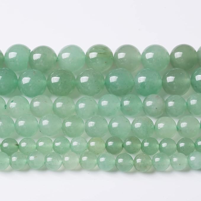 36PCS 10MM Natural Green Aventurine Stone Beads Energy Healing Beads for DIY Jewelry Bracelet Necklace Making for Jewelry Making15Inch…
