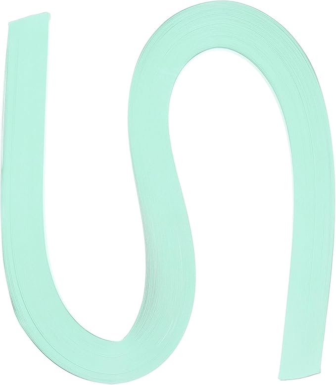 PATIKIL 120pcs Quilling Paper Strips Paper Flowers Quilling Kits 3/8"(10mm) Origami Paper for Adults Beginner Art Craft, 21"(54cm) Mint Green