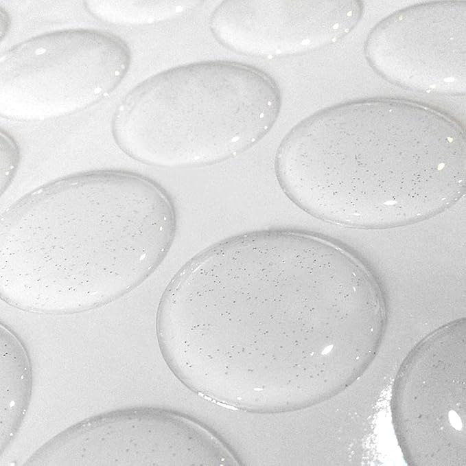 200-Piece Epoxy Resin Dome Stickers – Self-Adhesive Dots for DIY Crafts, Bottle Caps, Hair Bows, Scrapbooks, Jewelry & Pendants,1-Inch,Glitter