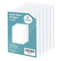 Egofine Plexiglass Sheets Acrylic Sheets 6 Pack of 11x14’’ 0.04 Thick Clear Plastic Cast Transparent Plexi Glass for Crafting Projects, Replacement Picture Frame Glass, DIY Display, Easy to Cut