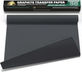 MyArtscape Graphite Transfer Paper Roll - Black Waxed Carbon Paper 17" x 30ft Transfer Paper Roll, Graphite Paper, Precise Carbon Paper Ideal as tracing Paper for Drawing