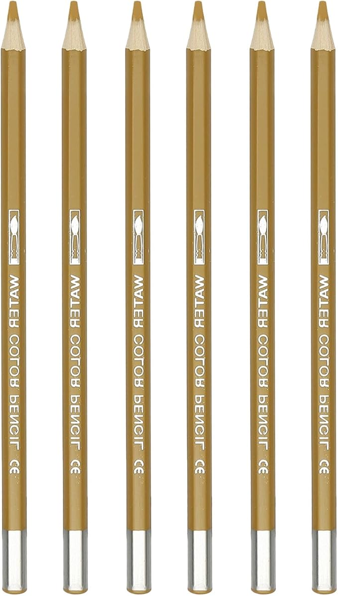 PATIKIL Watercolor Pencil, 6Pcs Water Soluble Pencils for Blending, Coloring, Sketch Drawing, Painting, Bright Orange