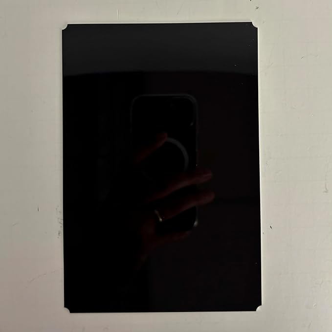 Blank Metal Plates for Laser Engraving - 4 Pack | Aluminum Sheets 0.020" Thick | CO2, Diode, Fiber Laser Compatible | Multiple Sizes & Colors (Black (engraves gold), 3x11.25 inch)