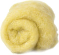 Desert Breeze Distributing Maori Wool Carded Batting, 100% Natural New Zealand Wool Made by DHG in Italy for Needle Felting, 3.5 OZ, 27 Micron, Color Corn Yellow