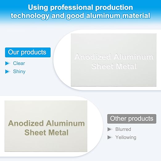 PATIKIL 2.1x3.3 Inch Anodized Aluminum Sheet Metal, 20Pcs Laser Plates Engraving Blanks 0.5MM Thin Rectangle for Crafting DIY House Laser Engraving, Silver