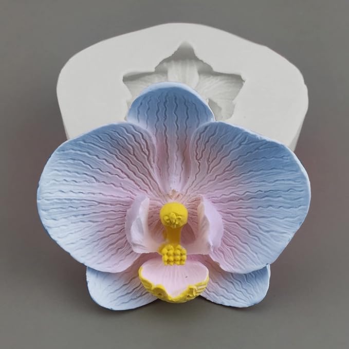Phalaenopsis Scented Candle Resin Mold - Resin Casting Silicone Molds for Home Decor & Candle Making Wave Spiral Mold