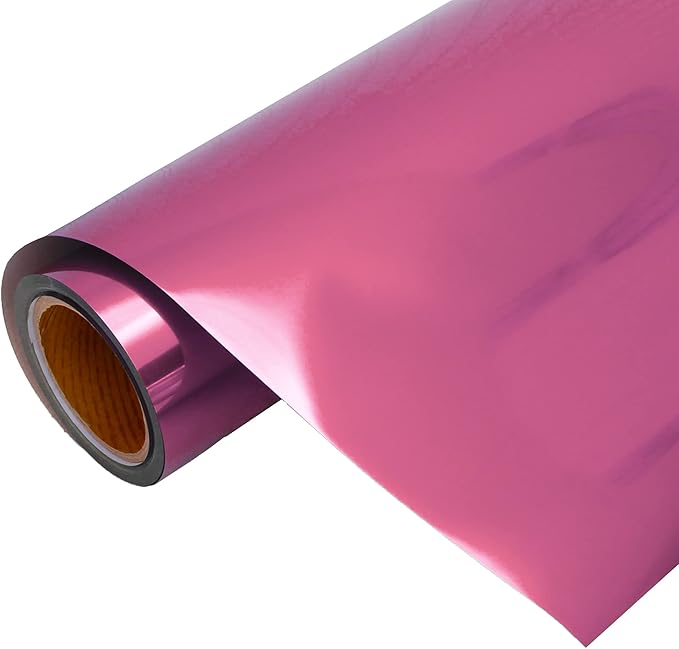 3 Yard x 20" Wide Roll Threadart Metallic Light Pink Heat Transfer Vinyl Film | Compatible with Venture Explore and Maker, Silhouette Cameo, & Large Format Cutters