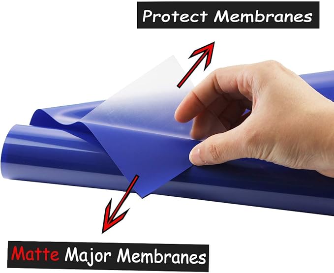 Guangyintong Heat Transfer Vinyl Blue HTV Rolls, 12" x 12ft Iron on Vinyl for T-Shirts, Matte Surface HTV for All Cutter Machine Easy to Cut & Weed for Heat Vinyl DIY Design