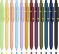 Colored Pens, 12 Pcs Colorful Pens Fine Point Smooth Writing Pen, 0.5mm Colored Ink Gel Pen for Journaling Note Taking, School Supplies Gifts for Women (12 Pcs Gold Vibrant and Vintage)