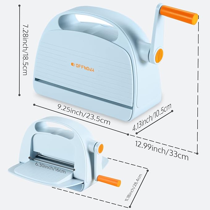OFFNOVA Die Cutting and Embossing Machine, 6" Opening, for Dies and Embossers, Card Making and Scrapbooking Supplies Tools, Perfect for Invitations, Birthday Cards, Greeting Cards