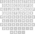 WISYOK 1 Inch 72 Pcs Letter Stencils and Numbers, Reusable Plastic Alphabet Art Craft Templates for Wood, Wall, Fabric, Rock, Signage,Cake,DIY