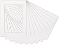 5.5x8.5 Mat for 8.5x11 Frame - Precut Mat Board Acid-Free White 5.5x8.5 Photo Matte for a 8.5x11 Picture Frame, Premium Matboard for Family Photos, Show Kits, Art, Picture Framing, Pack of 100 Mats