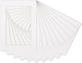 5x7 Mat for 8.5x11 Frame - Precut Mat Board Acid-Free White 5x7 Photo Matte Made to Fit a 8.5x11 Picture Frame, Premium Matboard for Family Photos, Show Kits, Art, Picture Framing, Pack of 100 Mats