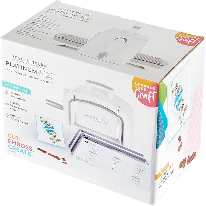 Spellbinders Platinum Die Cutting and Embossing Machine (6 Inch Platform + Universal Plate System)