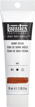 Liquitex Professional Heavy Body Acrylic Paint, 2-oz (59ml) Tube, Burnt Sienna