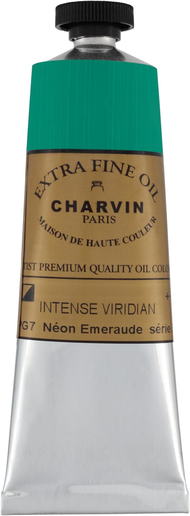 Charvin Extra Fine Oil Paint, Intense Viridian 60 mL - Triple-Milled, Rich Texture, Poppy Oil-Based, Light-Fast, Handmade, Archival Quality