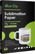 Stone City Sublimation Paper 11x17 Inch 110 Sheets 105g for Heat Transfer Light Fabric, T Shirt, Mug, Tumbler, Compatible with Inkjet Printer with Sublimation Ink