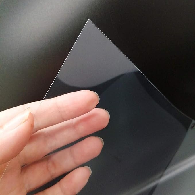 BANLTRE 15 Pieces 4 mil Transparency Blank Template Material Stencils Mylar for Cutting Paper Clear Sheet 12 × 12 inch (15-4 mil)