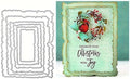 Lapoo Flowers Metal Cutting Die for Scrapbooking - Durable, Cut Stencils for DIY Scrapbook Photo Album Decorative Paper Card, Card Making Supplies, Embossing (Multiple Tear Frame 3.7 x 4.7 in)