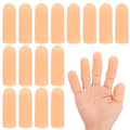 PATIKIL Gel Finger Cots 2"x0.67", 20 Pcs Silicone Finger Protector Support Finger Sleeve Cushions Thumb Protector Cover Fingertip Caps Gloves for Finger Cracking, Beige