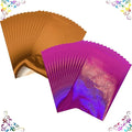 100PCS Toner Reactive Foil for Card Making 11.4x7.9inch Transfer Foil Paper for Circut Foil Transfer Foil Roll Toner Reactive Foil Foil by Laser Printer&Laminator Embossed Metallic Foil Paper Sheets