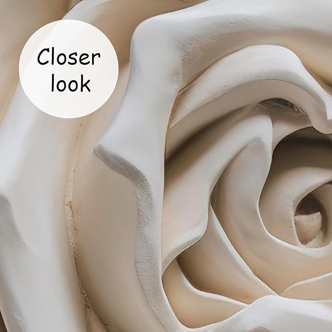 AFZEVEB-3D Rose Flower Wallpaper Large Floral Wall murals for Bedroom 182"x120"(Not Peel and Stick)