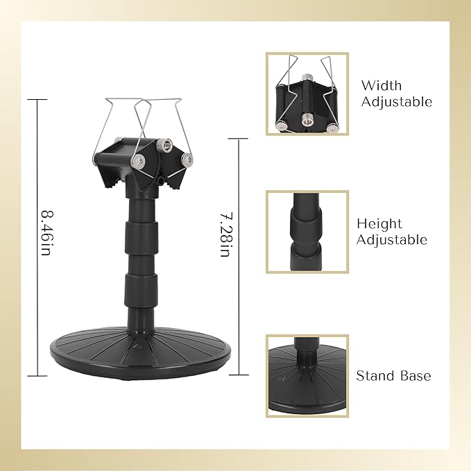 Spray Work Painting Stand Set, Adjustable Height Adjustable Spring Width Painting Turn Table Stand, Spray Painting Stand Base for DIY Model Car