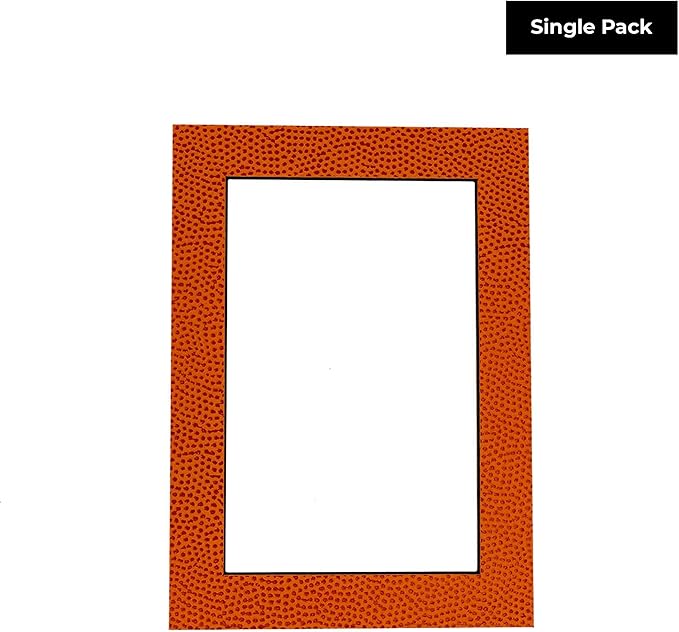 8x10 Mat Bevel Cut for 5.5x8.5 Photos - Acid Free Basketball Texture Precut Matboard - For Pictures, Photos, Framing - 4-ply Thickness