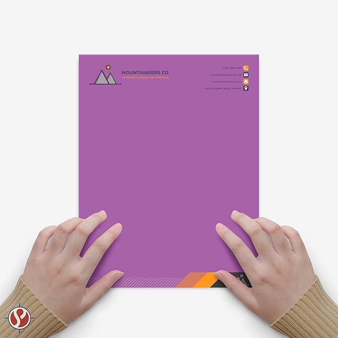 8.5 x 11" Violet Color Paper Smooth, for School, Office & Home Supplies, Holiday Crafting, Arts & Crafts | Acid & Lignin Free | Regular 20lb Paper - 100 Sheets