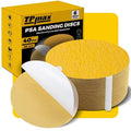 6-Inch 80-Grit Gold PSA Sanding Discs, 40 Pack – Pro-Grade Self-Adhesive Stickyback Sandpaper with Quick-Release Tabs for DA Sander, Medium-Coarse Automotive/Wood/Metal Sanding