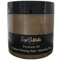3D Sculpture Painting Paste|Texture Paste|Decorative Plaster|Ready to Use|Unique Metallic Pearl and Neon Colors|Ideal for Artwork|Stencil|Flowers|Texture and Art Relief|6 oz | (Brownie)