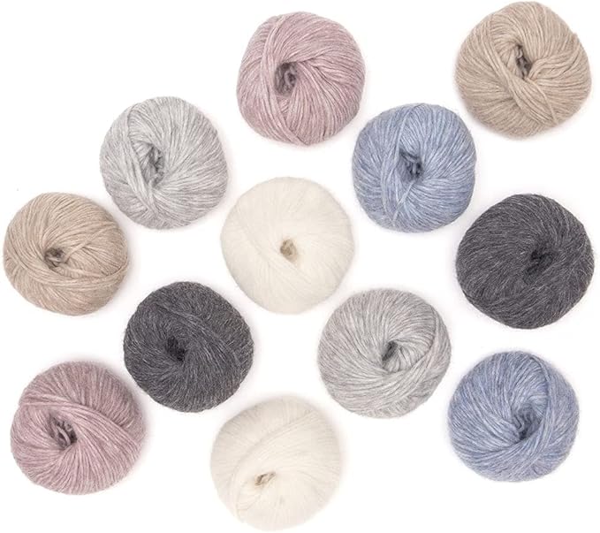 Pullu - Baby Alpaca Merino Wool Yarn Set of 3 Skeins (150 Grams) Worsted Weight - Sourced Directly from Peru - Heavenly Soft and Perfect for Knitting and Crocheting (Blue Indigo)
