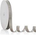 5/8" X 20 Yards Silver Grey Velvet Ribbon for Christmas Tree Wreath Decoration Handmade Crafts Ornaments Gift Wrapping & Bow Making