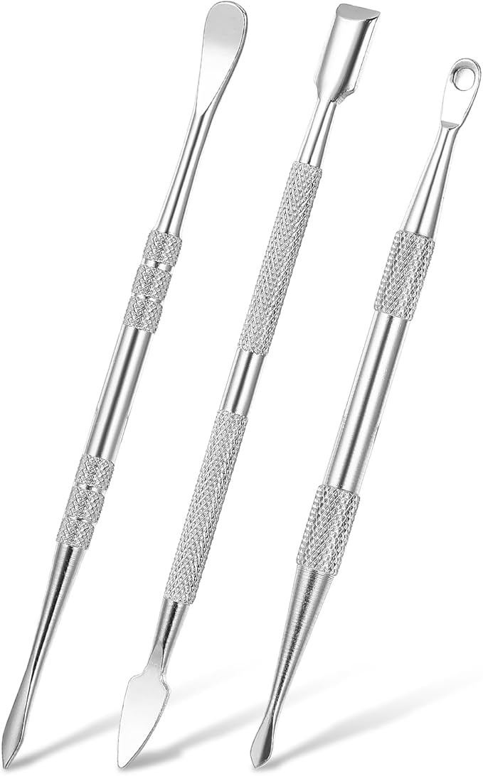 Piriuuo Wax Carving Tools Set, Stainless Steel Clay Sculpting Tools Double-Ended Pottery Carving Tools Wax Modeling Tools Dental Carvers Tools Wax Accessories Modeling Sculpting and Shaping(3 Styles)