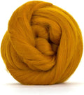 Revolution Fibers Merino Wool Combed Top | 1 lb Premium Wool Roving | 22 Micron, Best Merino Wool for Spinning, Tapestry, Needle Felting, Big Yarn Roving and Wall Hangings (Amber)