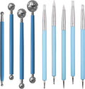 Dotting Tools, Silicone Clay Sculpting Tool, Ceramic Clay Ball Stylus Dot Painting Tools, Pottery Embossing Tool for Rock, Nail, Blending, Drawing, Modeling