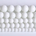 6MM Natural Stone White Porcelain Agate Beads Round Loose Stone Beads for Jewelry and Bracelets Making 120pcs 2 Strands 32"