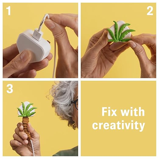 Tesa Sugru Super Glue - Waterproof Wood Glue for Home Improvement & Crafts - Use as a Poster Putty or Silicone Adhesive for Repairing & Bonding - 3 Pack - Gray (3.5g/ea)
