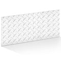 1pcs Diamond Plate Sheet Metal Heavy Duty Tread Aluminum Sheet Diamond Tread Plate for Wall Covering, Cargo Trailer, RV and More (12'' X 24'' X 0.08'',Silver)