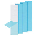 PATIKIL 6061 T651 Aluminum Sheet Metal 12 x 3 x 1/8(0.125") Inch 4Pcs Flat Plain Aluminum Plate Covered Stock with Protective Film, Heat Rectangle 3MM for Lndustry Crafting
